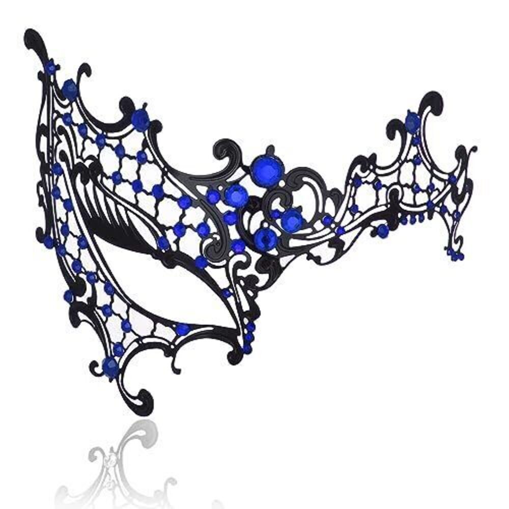 4796 Masquerade Mask Shiny Rhinestone Metal Mask Venetian Mask for Party